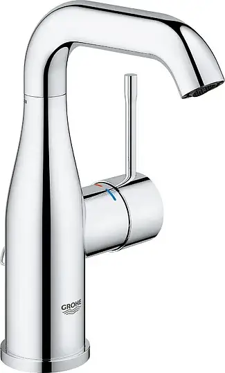 Grohe Essence New Смеситель для раковины высокий, с д/к, высота излива 16 см, цвет: хром 23480001