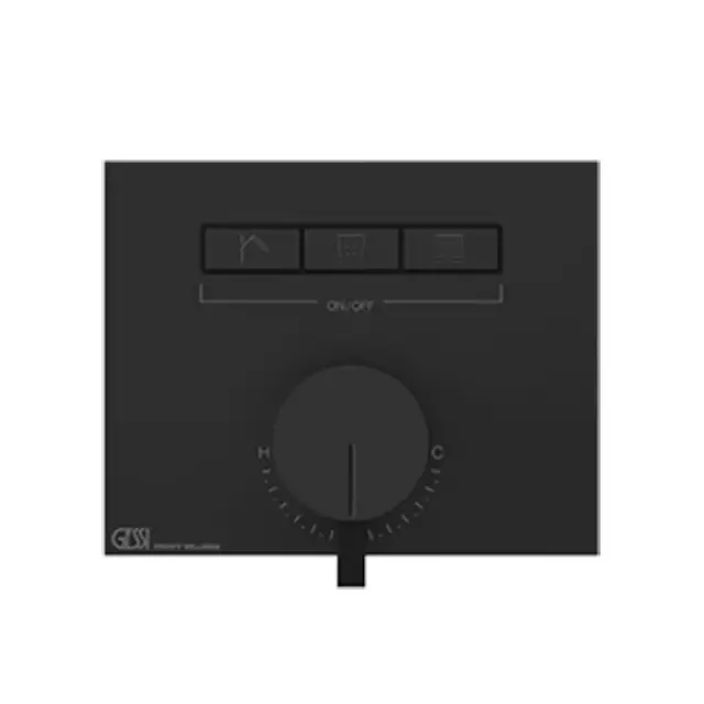 Gessi Hi-Fi Смеситель для душа встраиваемый, 3 потребителя, цвет: black metal brushed PVD 63081#707