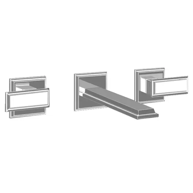 Gessi Eleganza Встраиваемый смеситель для раковины на 3 отверстия, цвет Finox 46090#149