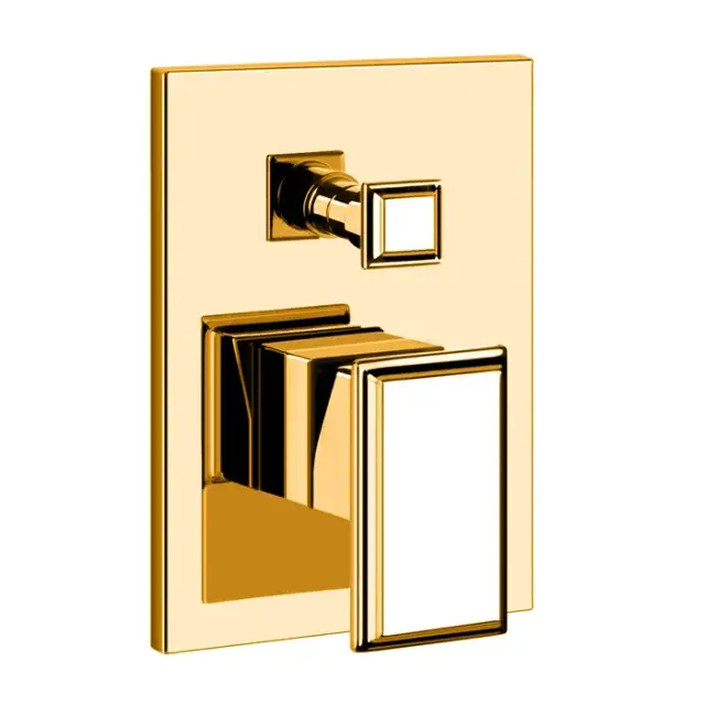 Gessi Eleganza Смеситель для ванны встраиваемый на 2 потребителя, внешняя часть, цвет: gold CCP 46079#080