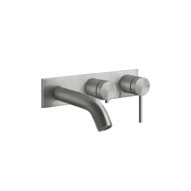 Gessi 316 Bath-Shower Смеситель для ванны встраиваемый, 2 потребителя, цвет: steel brushed 54136#239