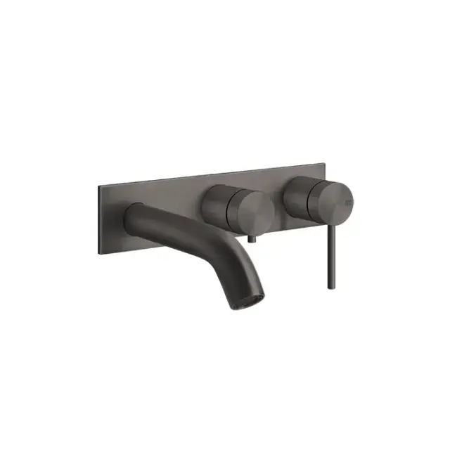 Gessi 316 Bath-Shower Смеситель для ванны встраиваемый, 2 потребителя, цвет: black metal brushed PVD 54136#707