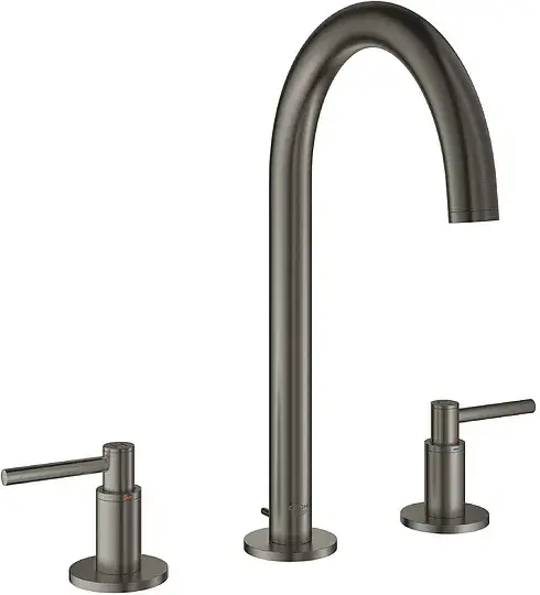 Grohe Atrio New Смеситель для раковины, выс., с д/к, выс. излива 19 см, цвет: темный графит, матовый 20009AL3