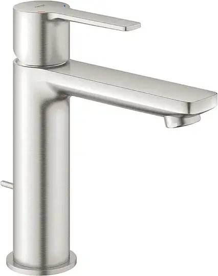 Grohe Lineare New Смеситель для раковины, с д/к, длина излива 12,8 см, цвет: суперсталь 32114DC1