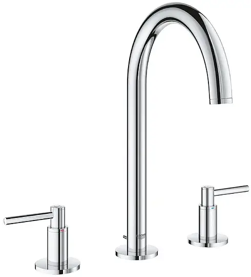 Grohe Atrio New Смеситель для раковины вентильный, высокий, с д/к, высота излива 19 см, цвет: хром 20009003