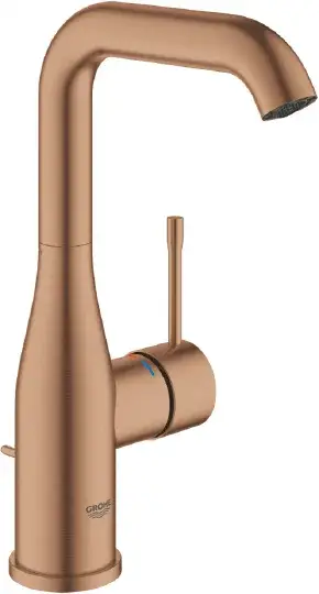 Grohe Essence New Смеситель для раковины высокий, с д/к, высота излива 21,1 см, цвет: медь 32628DL1