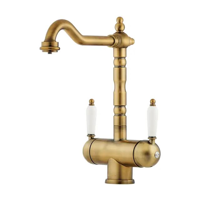 Omoikiri Amagasaki-AB-022 Смеситель для кухни с возм. подкл. фильтр, цвет: античная латунь 4994292