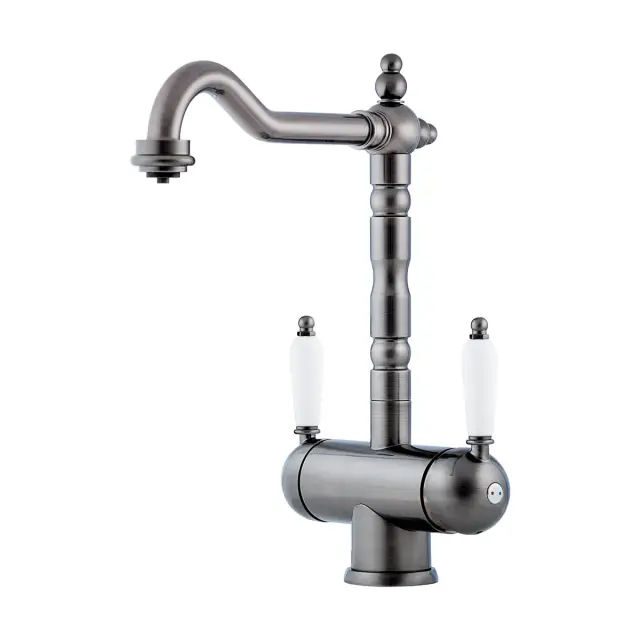 Omoikiri Amagasaki-SI Смеситель для кухни с возм. подключить фильтр, цвет: античное серебро 4994045