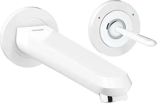 Grohe Eurodisc Joy Смеситель для раковины встраиваемый, длина излива 22,6 см, цвет: белая луна 19969LS0