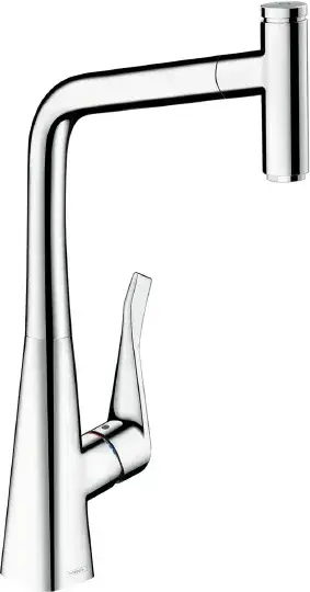 Hansgrohe Metris Select Смеситель для кухонной мойки, с выдвижным изливом цвет: хром 14884000