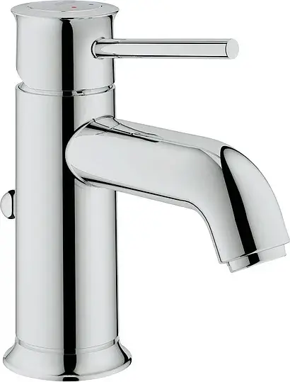 Grohe BauClassic Смеситель для раковины, с донным клапаном, цвет: хром 23161000