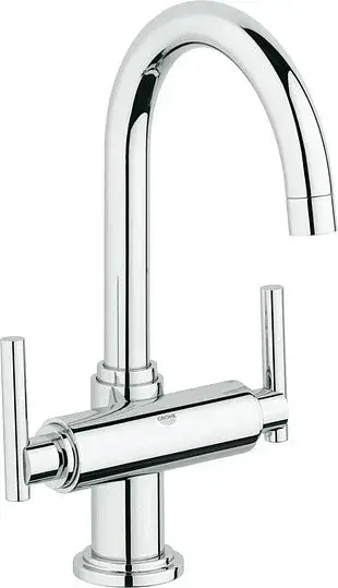 Grohe Atrio Смеситель для раковины вентильный, с д/к, длина излива 15,3 см, цвет: хром 21022000