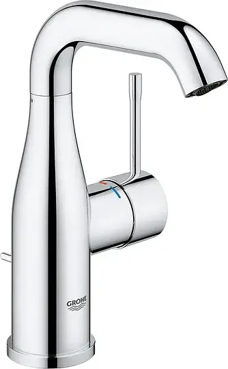 Grohe Essence New Смеситель для раковины с поворотным изливом, с д/к, дл. излива 11,4 см, цвет: хром 23462001