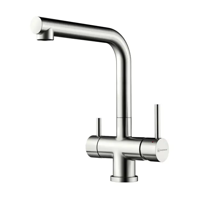 Omoikiri Takamatsu-BN Смеситель для кухни с возм. подключить фильтр, цвет: нержавеющая сталь 4994085