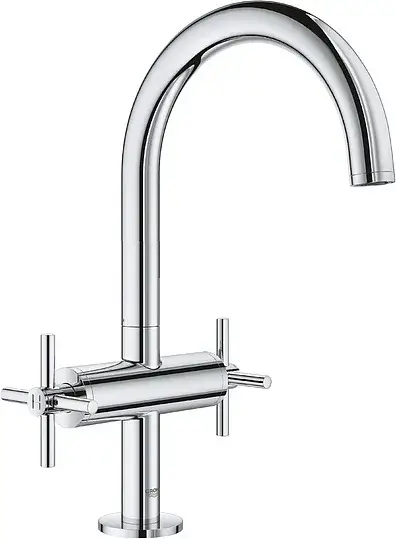 Grohe Atrio New Смеситель для раковины вентильный, высокий, с д/к, высота излива 20,2 см, цвет: хром 21019003