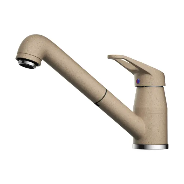 Omoikiri Tateyama-S-CA Смеситель для кухни с гибким изливом, цвет: карамель 4994174