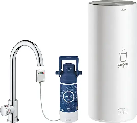 Grohe Red II Mono Смеситель для кухни, с водонагревателем, цвет: хром 30080001