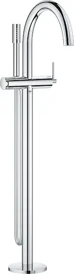 Grohe Atrio New Смеситель для ванны напольный, с ручным душем и шлангом, цвет: хром 32653003