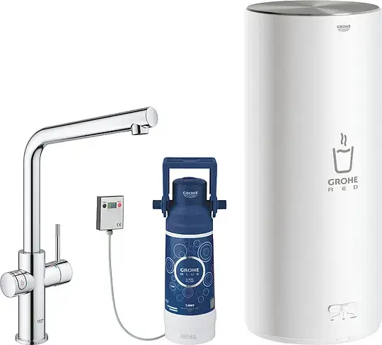 Grohe Red II Duo Смеситель для кухни, с водонагревателем, цвет: хром 30325001