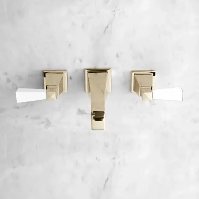 Devon&Devon Vip Time Смеситель для раковины настенный, цвет светлое золото 2VPTIME233MOT