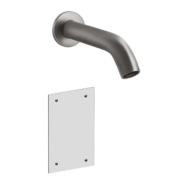 Gessi 316 Flessa Смеситель для раковины, настенный, излив 20 cм, цвет Steel Brushed 54015#239