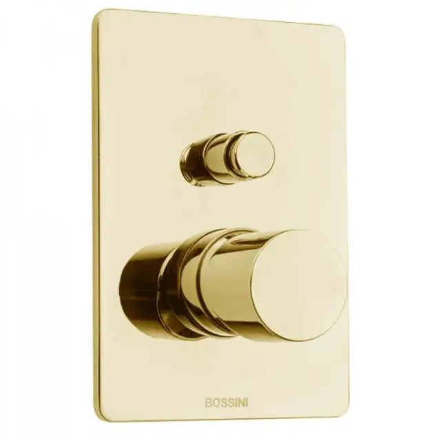 Bossini Oki Смеситель для душа, встраиваемый, 2 потребителя, цвет: gold Z00006.021