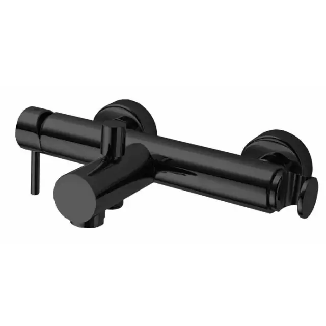 Bossini Oki Смеситель наружный с автоматическим девиатором, c держателем, цвет: mat black Z005101.073