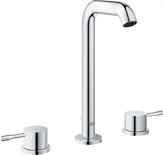 Grohe Essence New Смеситель для раковины высокий вентильный, с д/к, выс. излива 21,1 см, цвет: хром 20299001