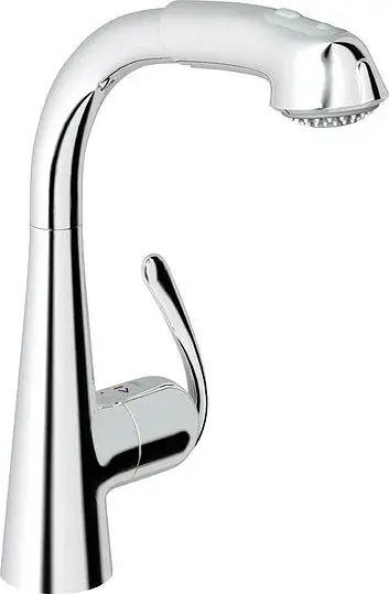 Grohe Zedra Смеситель для кухни, с вытяжным душем, цвет: хром 32553000