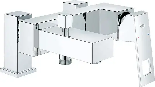 Grohe Eurocube Смеситель на борт ванны, с ручным душем, 2 отверстия, цвет: хром 23143000