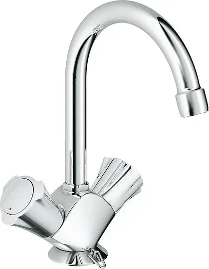 Grohe Costa L Смеситель для раковины вентиль., без донного клапана, длина излива 13,7 см, цвет: хром 21374001