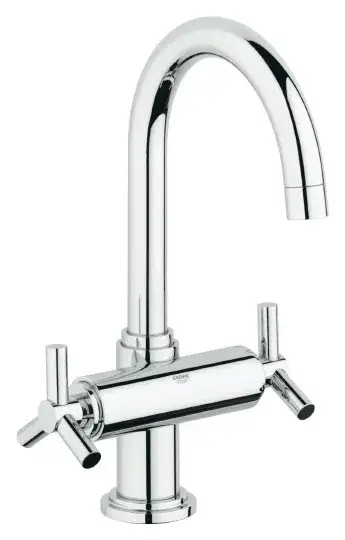 Grohe Atrio Смеситель для раковины вентильный, с д/к, длина излива 15,3 см, цвет: хром 21019000