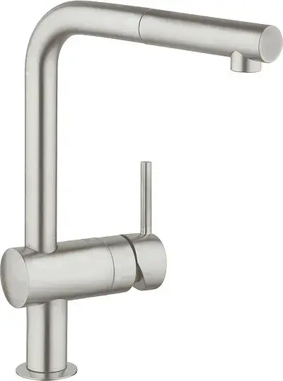 Grohe Minta Смеситель для кухонной мойки, с выдвижным изливом, цвет: суперсталь 32168DC0