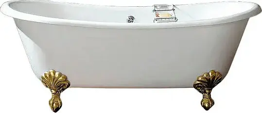Чугунная ванна Devon&Devon Admiral ножки золото 2MRADMIRALOTDD