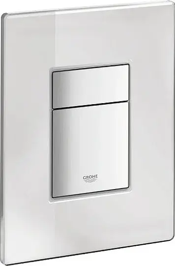 Grohe Skate Cosmopolitan Кнопка смыва для унитаза, 2 режима, стекло, цвет: белый 389160A0