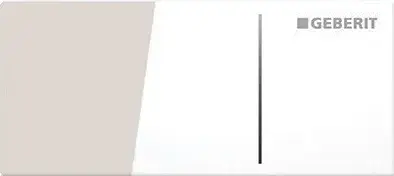 Geberit Sigma 70 Кнопка дистанционного смыва для инсталляции Sigma 8, стекло, цвет: белый глянцевый 115.635.SI.1
