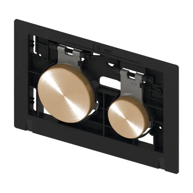 Tece Loop Кнопка смыва для унитаза, клавиши без панели, пластик, цвет: позолоченный 9240668