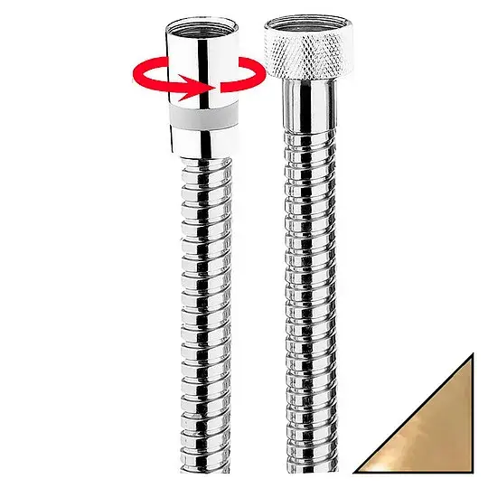 Bossini Doppia Aggraffatura Душевой шланг 150 см, цвет: antique brass, bronze A00048C.022