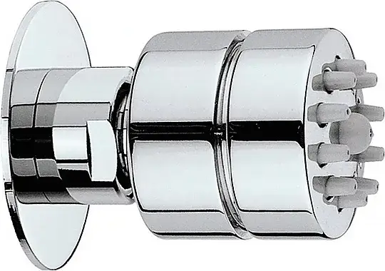 Bossini Tondo-Gom Душевая форсунка настенная d4,5x5,4 см, цвет: chrome I00137.030