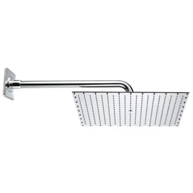 Bossini Rectangular Верхний душ 40 см, 1 вид струи, кронштейн настенный 38 см, цвет: chrome H77604.030