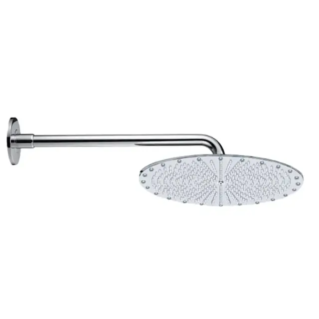 Bossini Oki Верхний душ 40 см, 1 вид струи, кронштейн настенный 40 см, цвет: chrome H77601.030