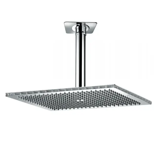 Bossini Rectangular Верхний душ 50x40 см, 1 вид струи, кронштейн потолочный 30 см, цвет: chrome H35369.030