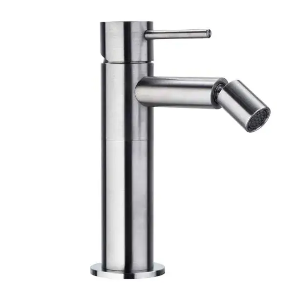 Bossini Ino смеситель для биде, без донного клапана, цвет: mat brushed stainless steel INZ007.075