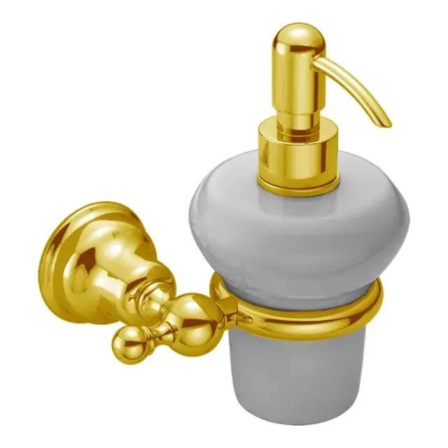 Cisal Arcana Дозатор подвесной керамический, цвет: 24K Gold AR09062024