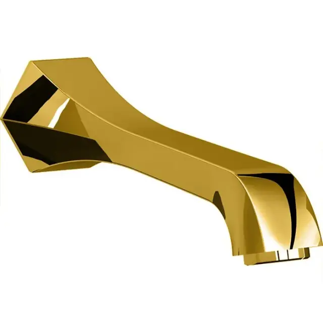 Cisal Cherie Излив настенный 20 см, для ванны, цвет: 24K Gold CE00024024