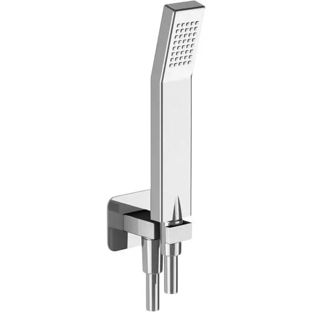 Cisal Kawa Душевой гарнитур: ручная лейка, шланг 150 см, вывод с держателем, цвет: Chrome KA00303021