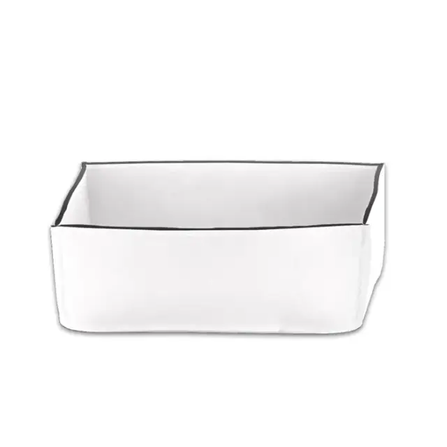 Decor Walther Nappa Контейнер для хранения, 25x17 см, натуральная кожа, цвет: белый 0938550