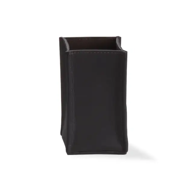 Decor Walther Nappa Контейнер для хранения, 6,5x6,5 см, натуральная кожа, цвет: черно-коричневый 0938290