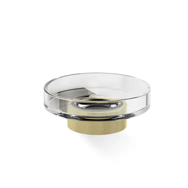 Decor Walther Club WSS Мыльница подвесная, прозрачное стекло, цвет темная бронза золото мат. 0857741