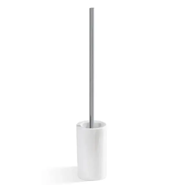 Decor Walther Porzellan DW 6150 Ершик для унитаза напольный с керамической колбой, цвет: хром 0832300